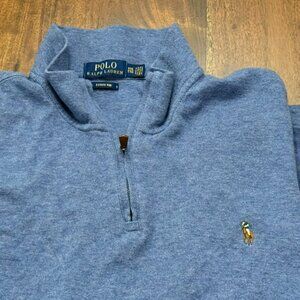 Polo Ralph Lauren Blue 1/4 Zip Pullover Men’s Size XXL